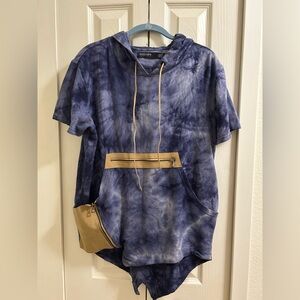 Hudson Outerwear Blue Hooded Hippie Sweatshirt